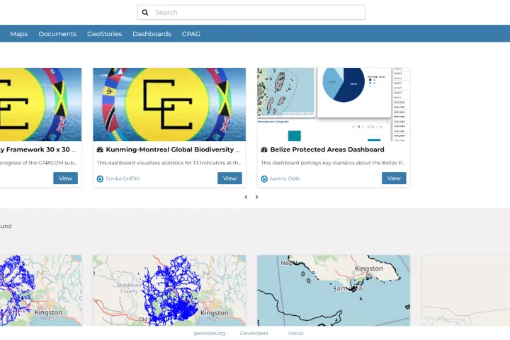 Screenshot of the CPAG Data and Mapping Tool